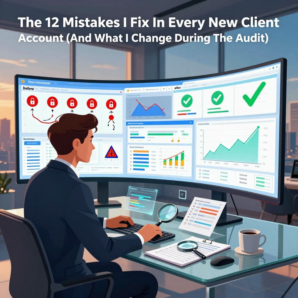The 12 mistakes I fix in every new client account (and what I change during the audit)